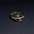 22 Carat Gold Awe Inspiring Studded Floral Pattern Ring 2.7g by Mahita Collections